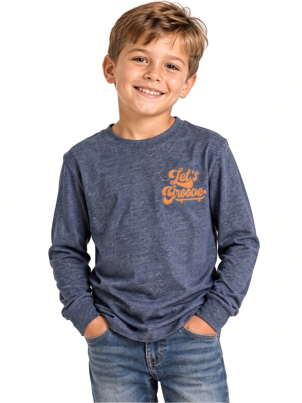 Cat & Jack Boys Let’s Groove Long Sleeve Tee